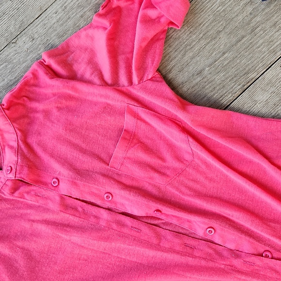 Pink and Navy Blue Tops Bundle - Size Small/Medium Lace Button Down - Picture 5 of 9